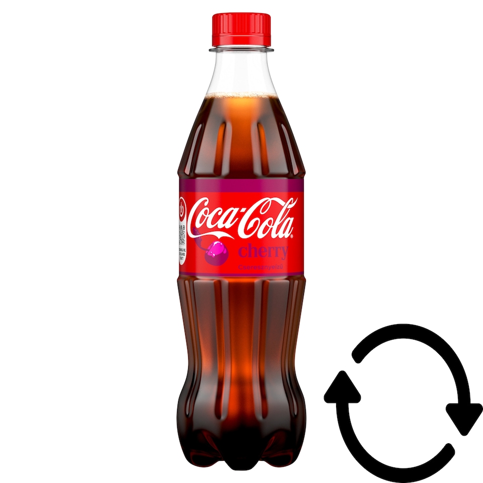 Coca-Cola Cherry Cola-Flavored Carbonated Soft Drink with Cherry Flavoring 500 ml