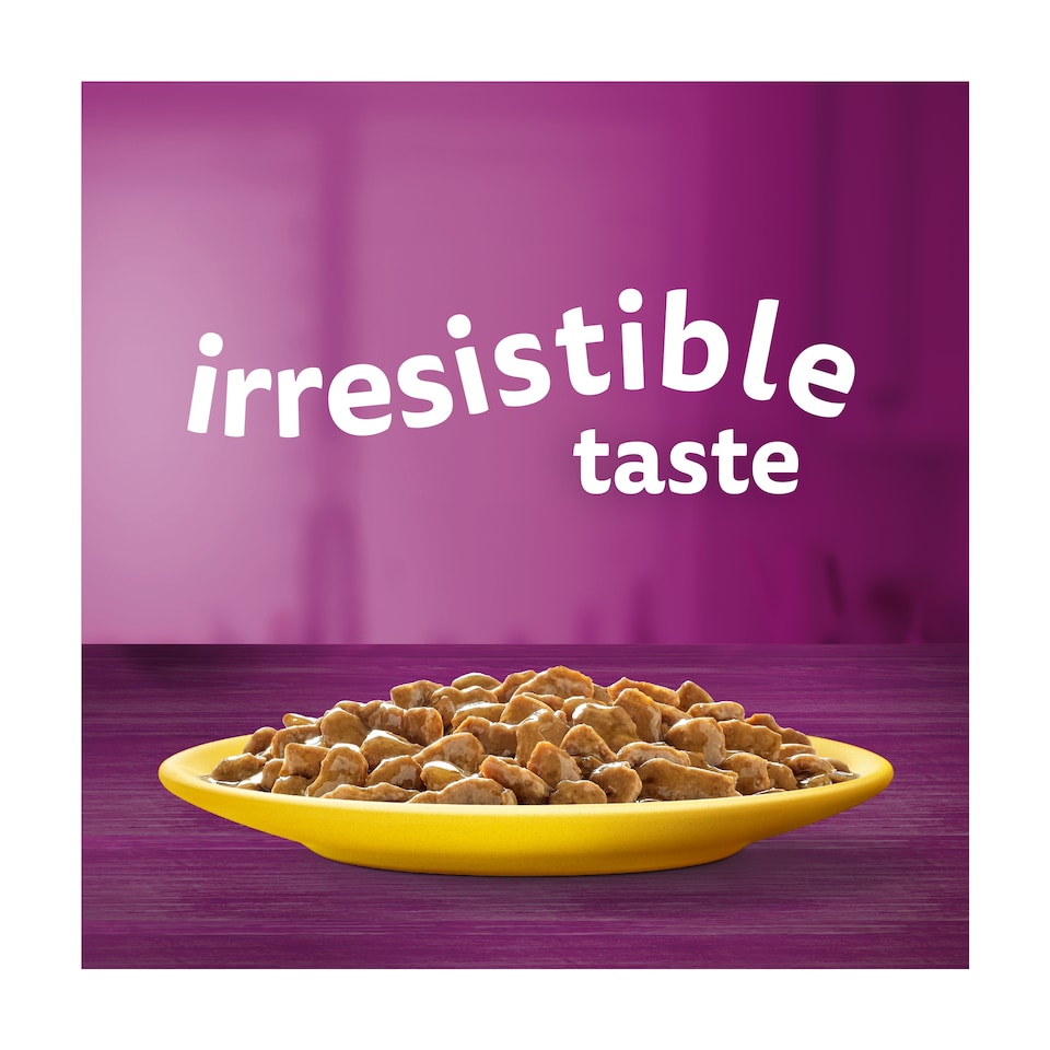 image 1 of Whiskas 7+ Senior Wet Cat Food Poultry Feasts In Gravy 12x85g