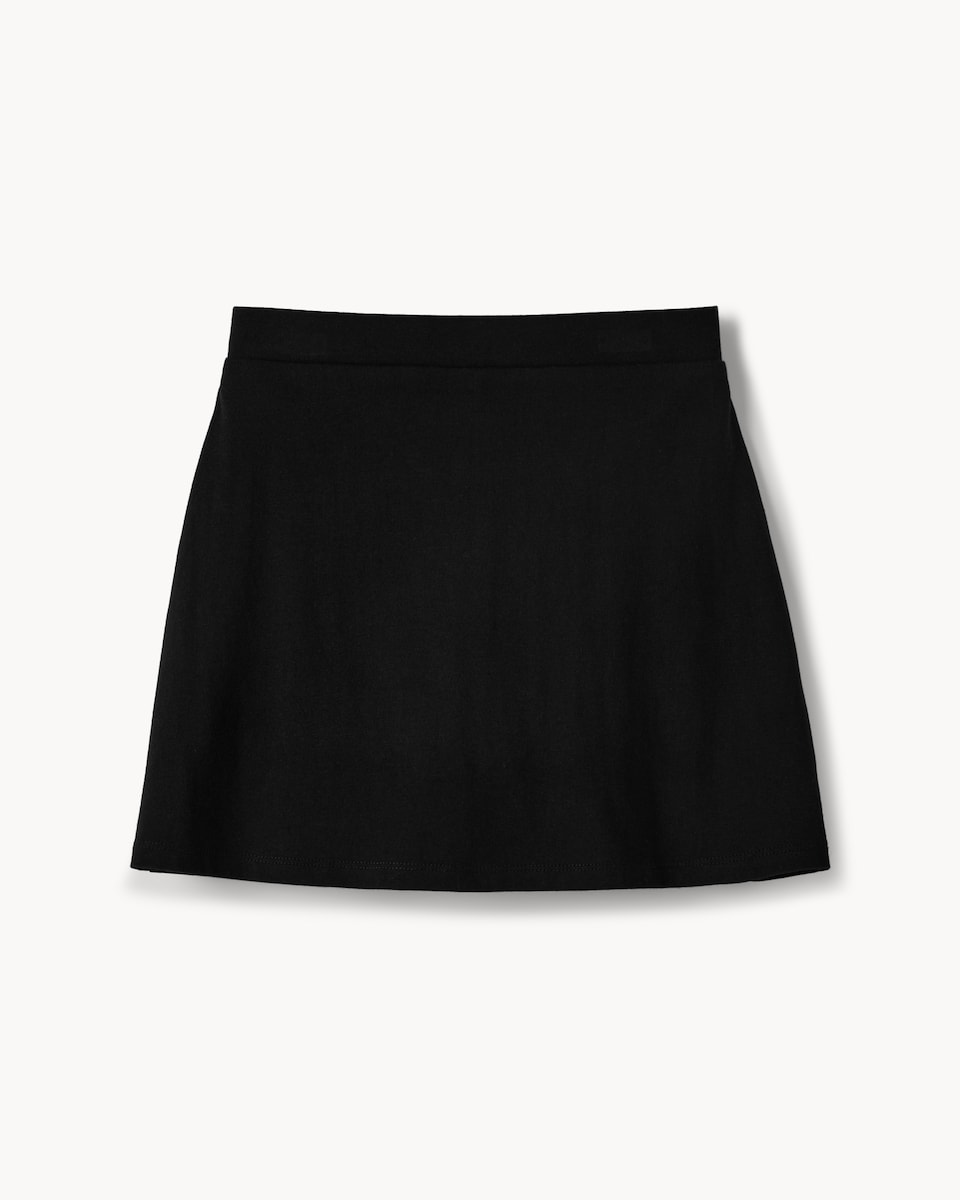image 1 of F&F School Girls Cotton Rich PE Skort in Black
