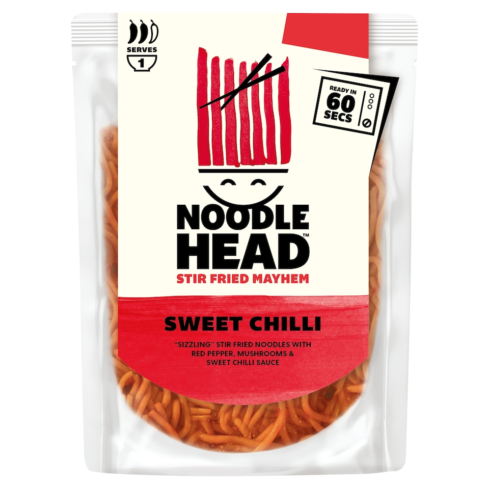 Noodle Head Stir Fried Noodles - Sweet Chilli 200g