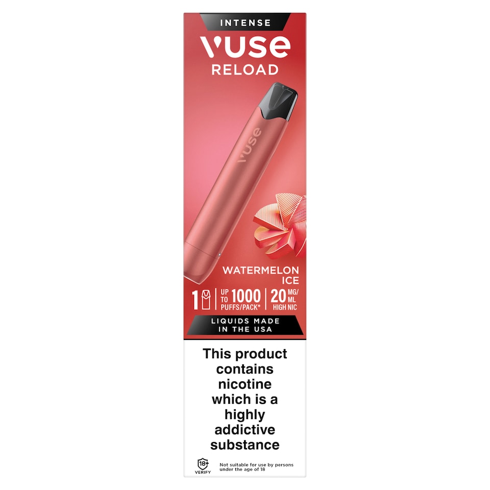 Vuse Go Reload 1000 Vape Kit - Watermelon Ice 20mg/ml 2ml