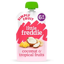 Little Freddie Organic Exotic Coconut & Tropical Fruit 6Mth 100G