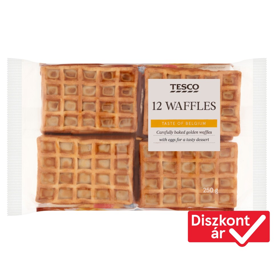 Tesco gofri 12 db 250 g