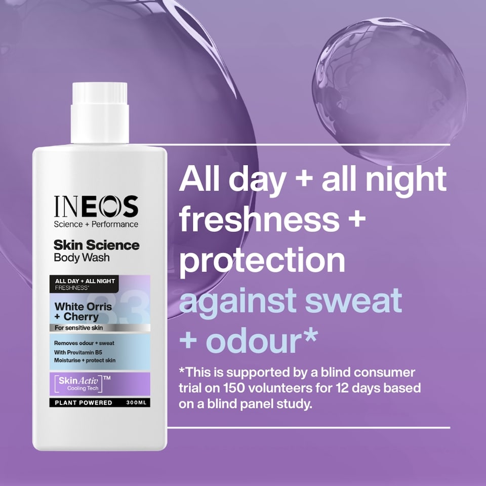 image 1 of INEOS Skin Science White Orris + Cherry Body Wash 300ml