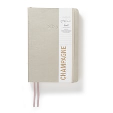 Agenzio Soft Touch Medium 2025 Diary Champagne Gold