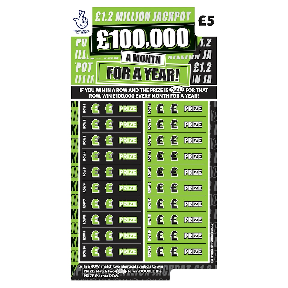 £100,000 AMFAY SCRATCHCARD