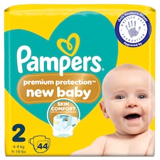 Pampers Premium Protection New Baby Size 2 44 Nappies