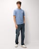 image 2 of F&F Pure Cotton Printed T-Shirt in Blue