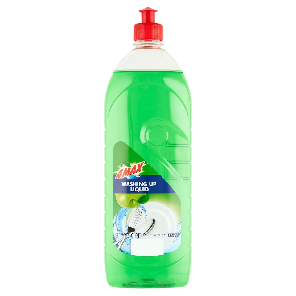 4MAX Green Apple prostriedok na umývanie riadu 1 l