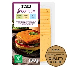 Tesco Free From Coconut Oil Alternative To Chilli Cheese Slices 180G