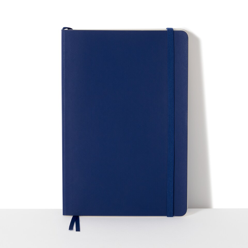 image 1 of Paperchase Agenzio Medium Midnight Dotted Notebook