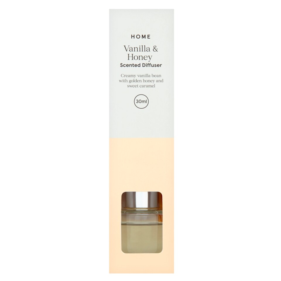 Tesco Scented 30Ml Reed Diffuser Vanilla & Honey