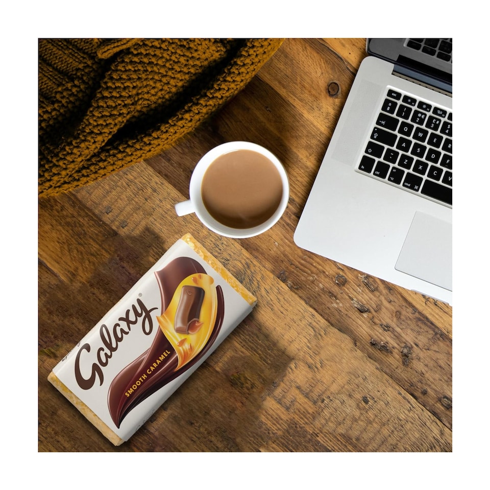 image 1 of Galaxy Smooth Caramel & Milk Chocolate Bar 135g