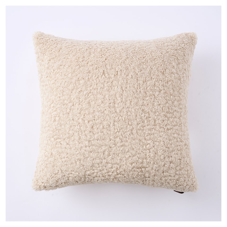 F&F Home Cream Boucle Cushion 45x45cm