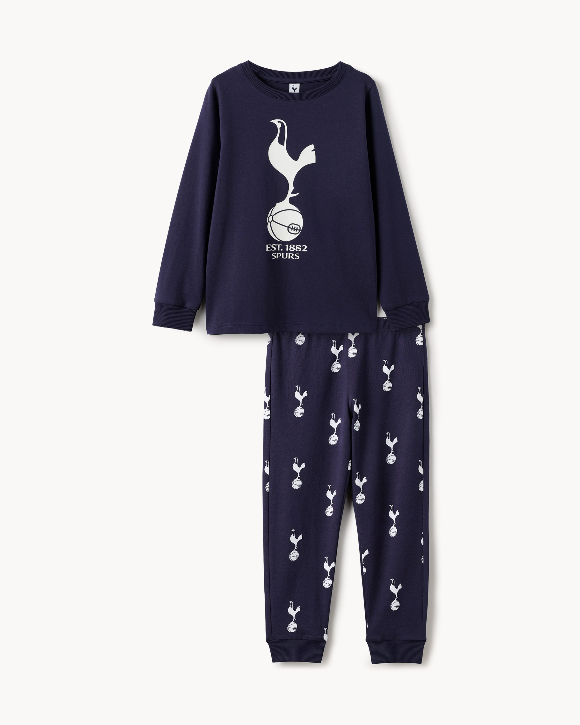Tottenham Hotspur Pure Cotton Pyjama Set in Navy
