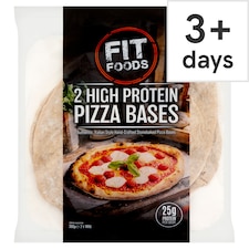 Fit Foods 2 High Protein Pizza Bases 360g (2x180g)