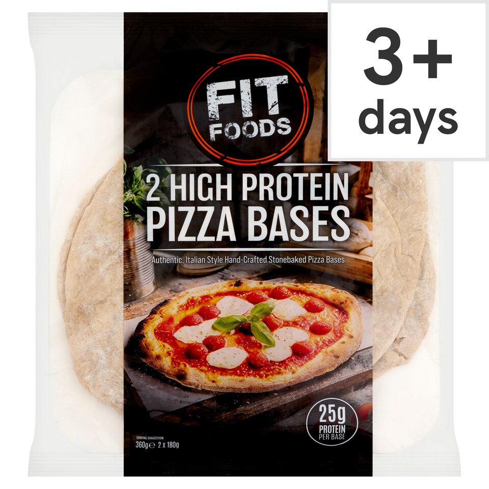 Fit Foods 2 High Protein Pizza Bases 360g (2x180g)