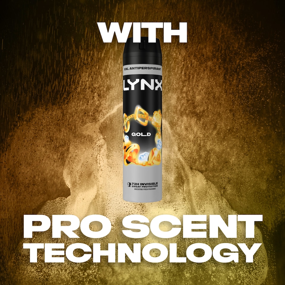 image 1 of Lynx Gold Anti White Marks Antiperspirant Deodorant Spray 250Ml