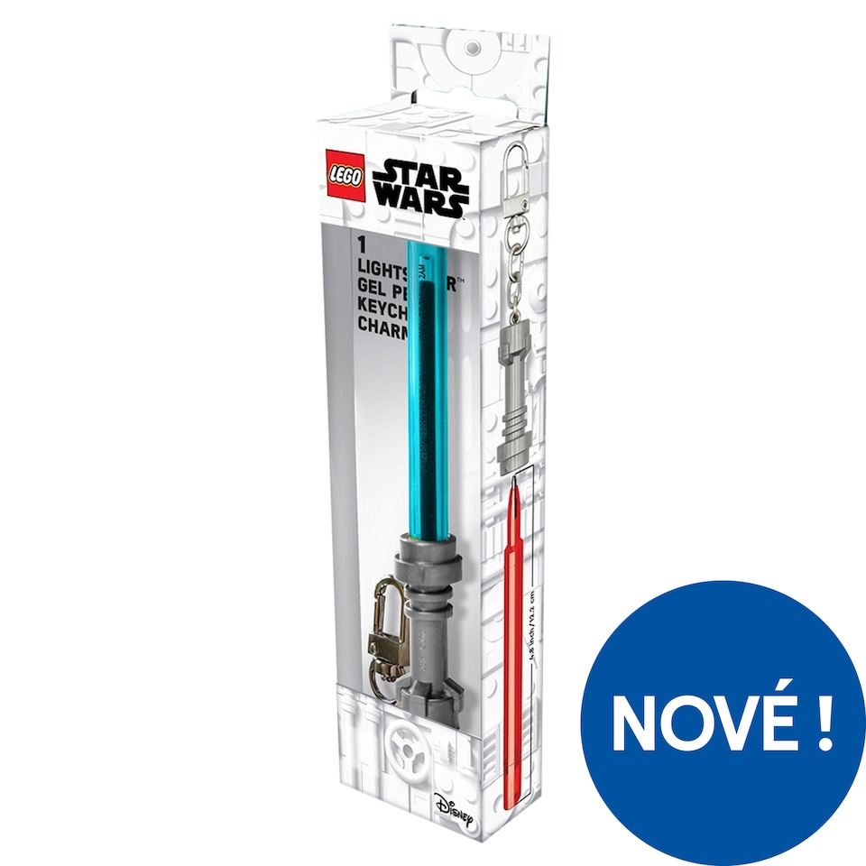 Lego Star Wars Azurové gelové pero ve tvaru světelného meče s klipem