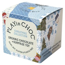 PLAYin CHOC Christmas Collection Organic Chocolate & Surprise Toy