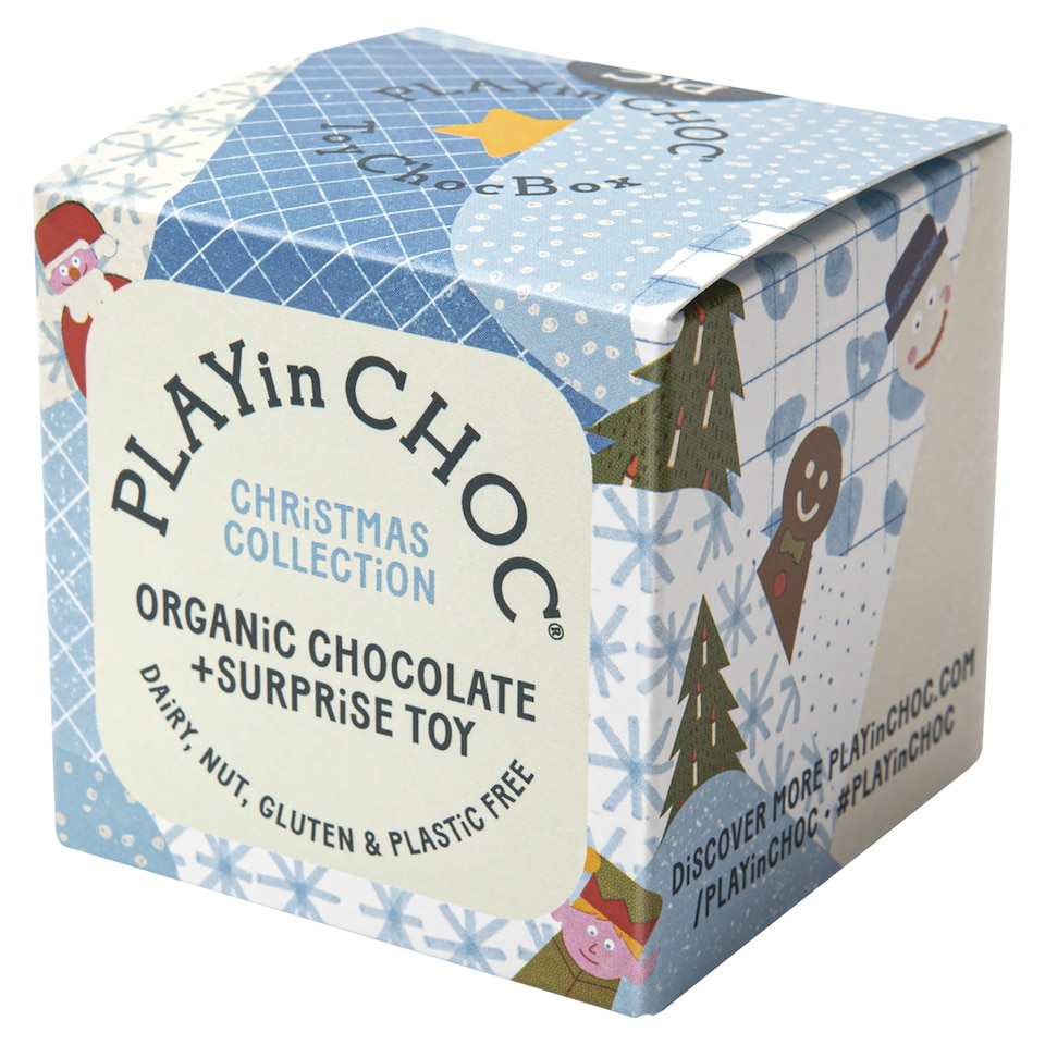 PLAYin CHOC Christmas Collection Organic Chocolate & Surprise Toy