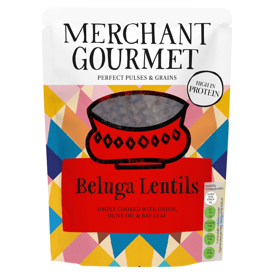 Merchant Gourmet Beluga Lentils 250g