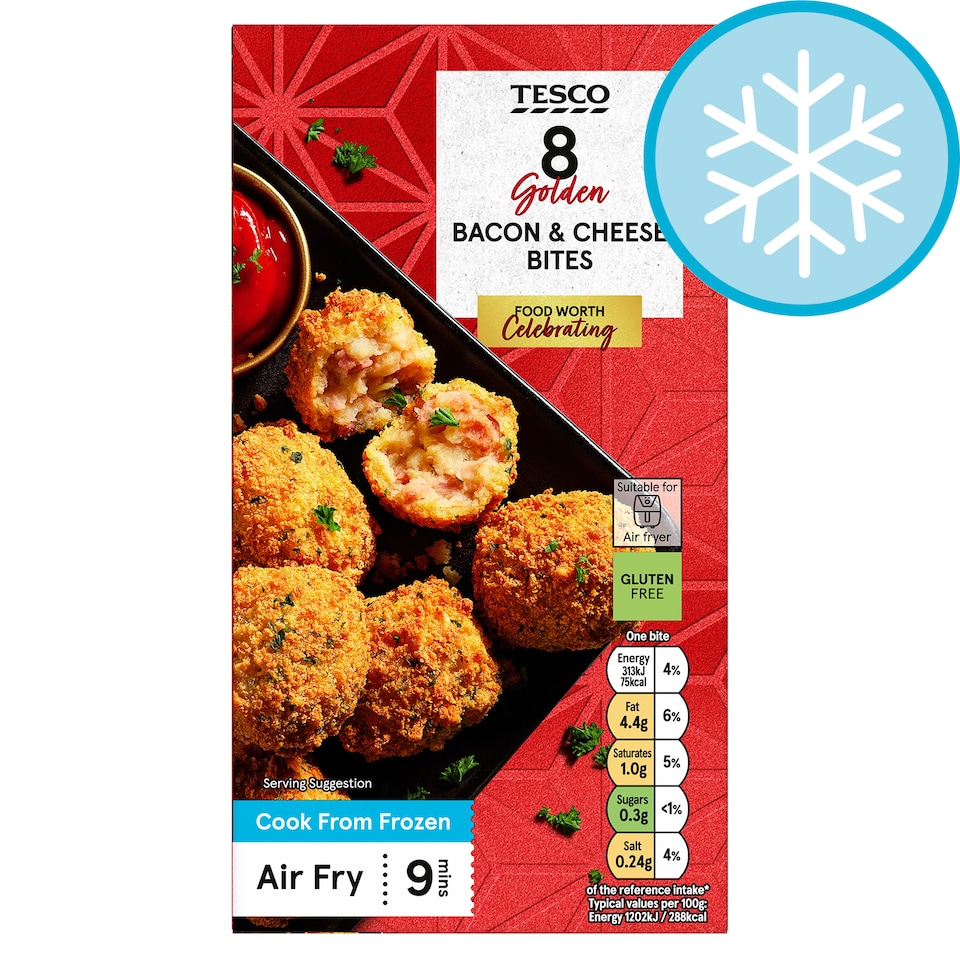Tesco Free From Bacon and Cheese Bites 205G