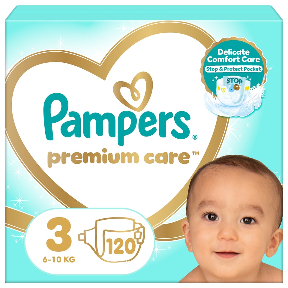 image 1 of Pampers Premium Care Size 3, 120 Nappies, 6kg-10kg