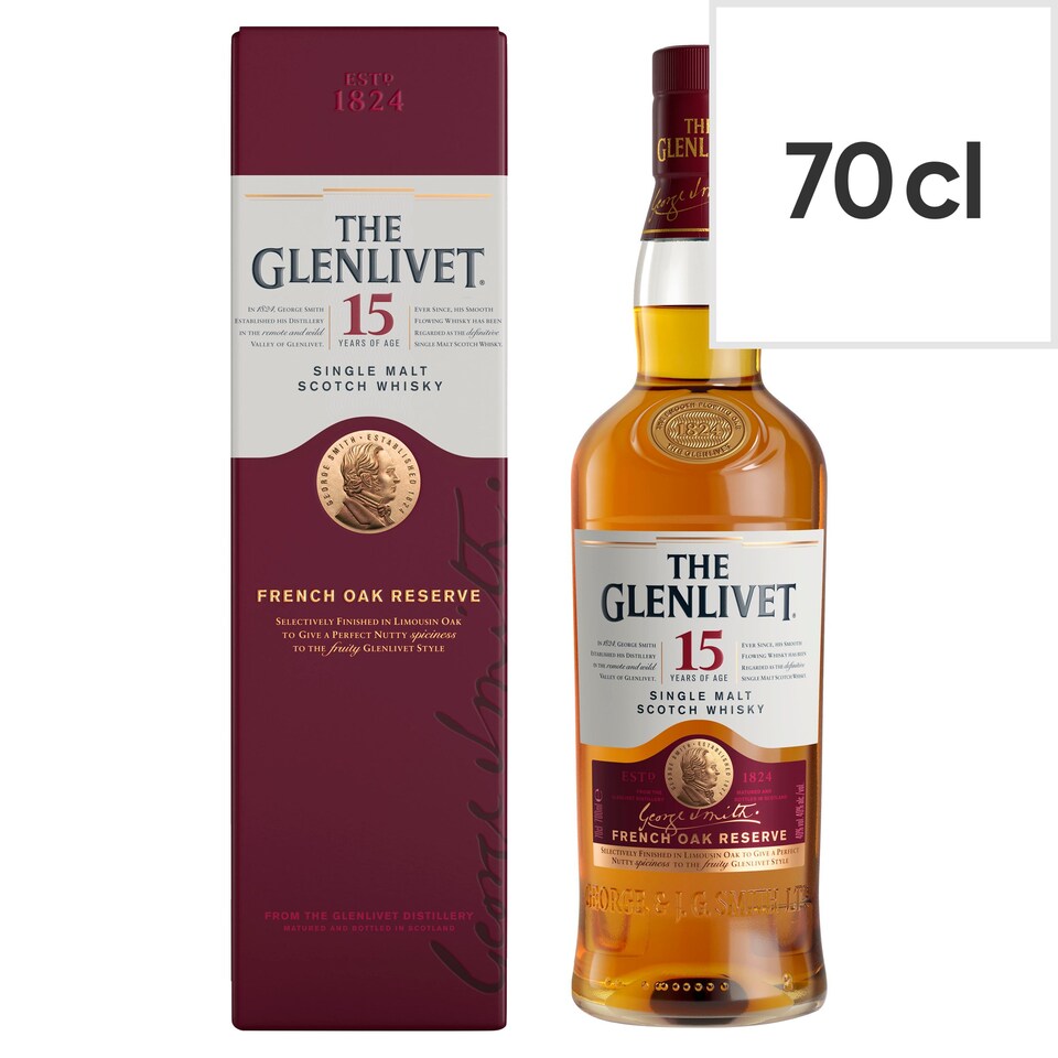 The Glenlivet 15 Year Old French Oak Reserve 70Cl Tesco Groceries
