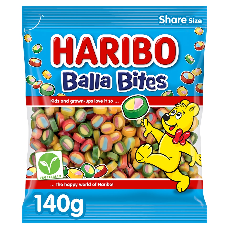 HARIBO Balla Bites Fruit Flavour Gums 140g