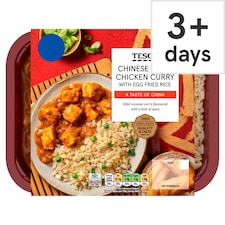 Tesco Chinese Style Chicken Curry With Egg Fried Rice 400G