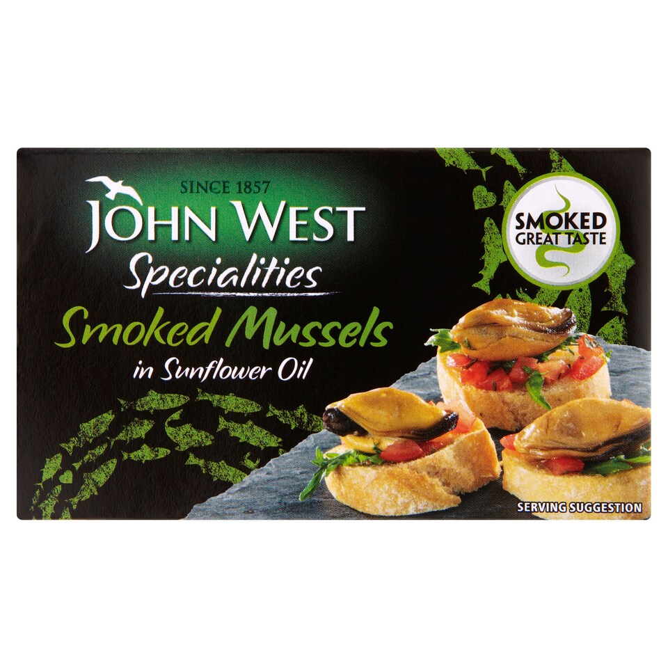 John West Smoked Mussels In Oil 85G