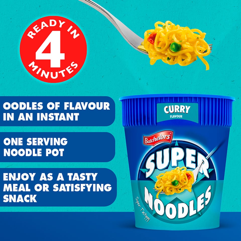 image 1 of Batchelors Big Super Noodles Curry Flavoured 100G