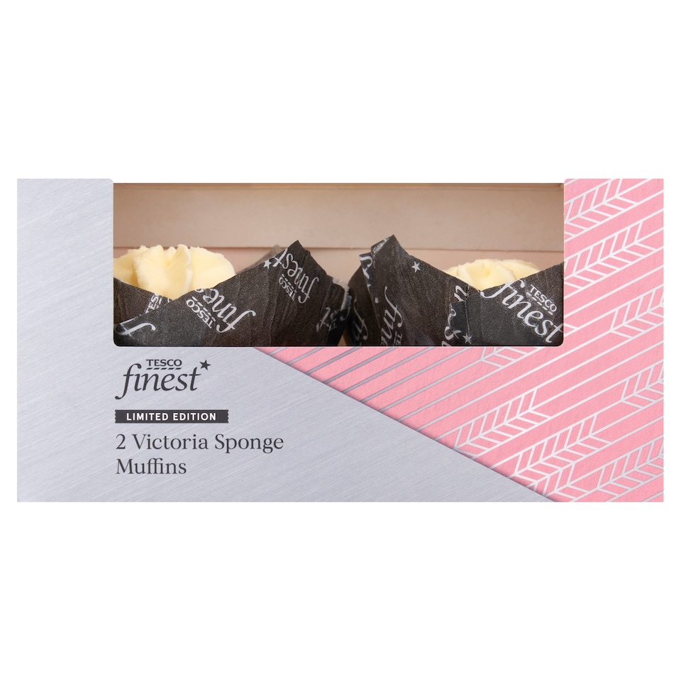 Tesco Finest Victoria Sponge Muffins 2 Pack