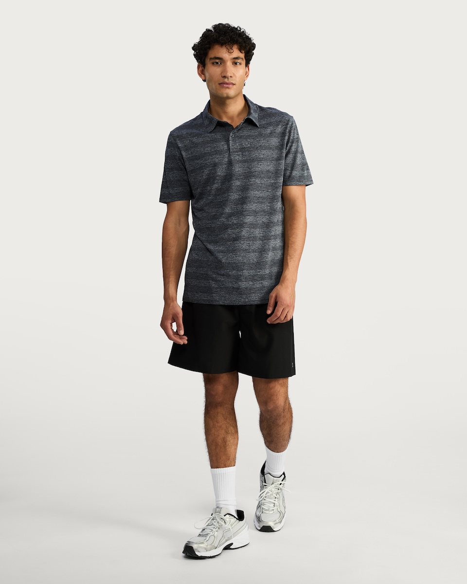 image 1 of F&F Active Regular Fit Short Sleeved Polo Shirt in Grey