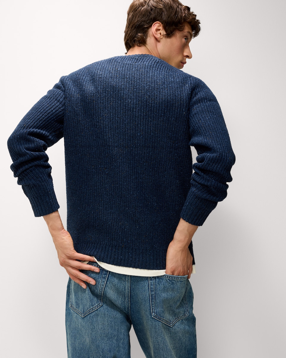 image 1 of RDA Neppy Knitted Jumper in Navy