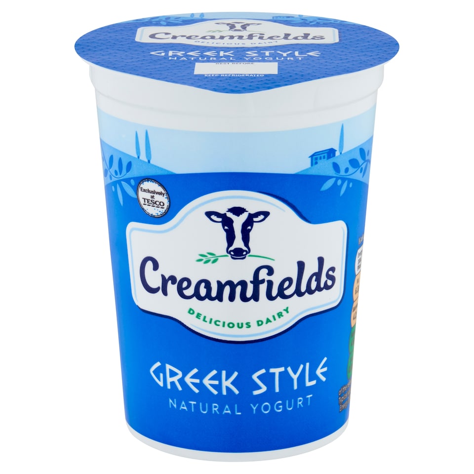 Creamfields Greek Style Natural Yogurt 500G