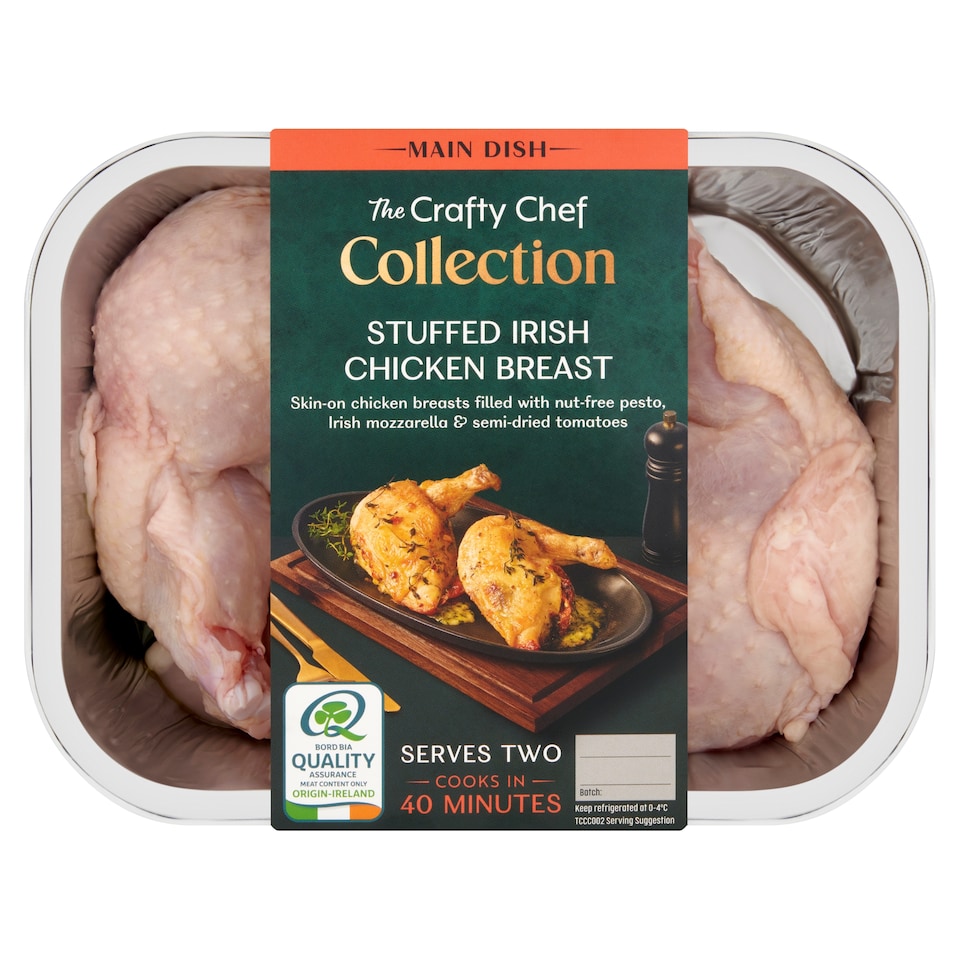 The Crafty Chef Collection Stuffed Irish Chicken Breast 592g
