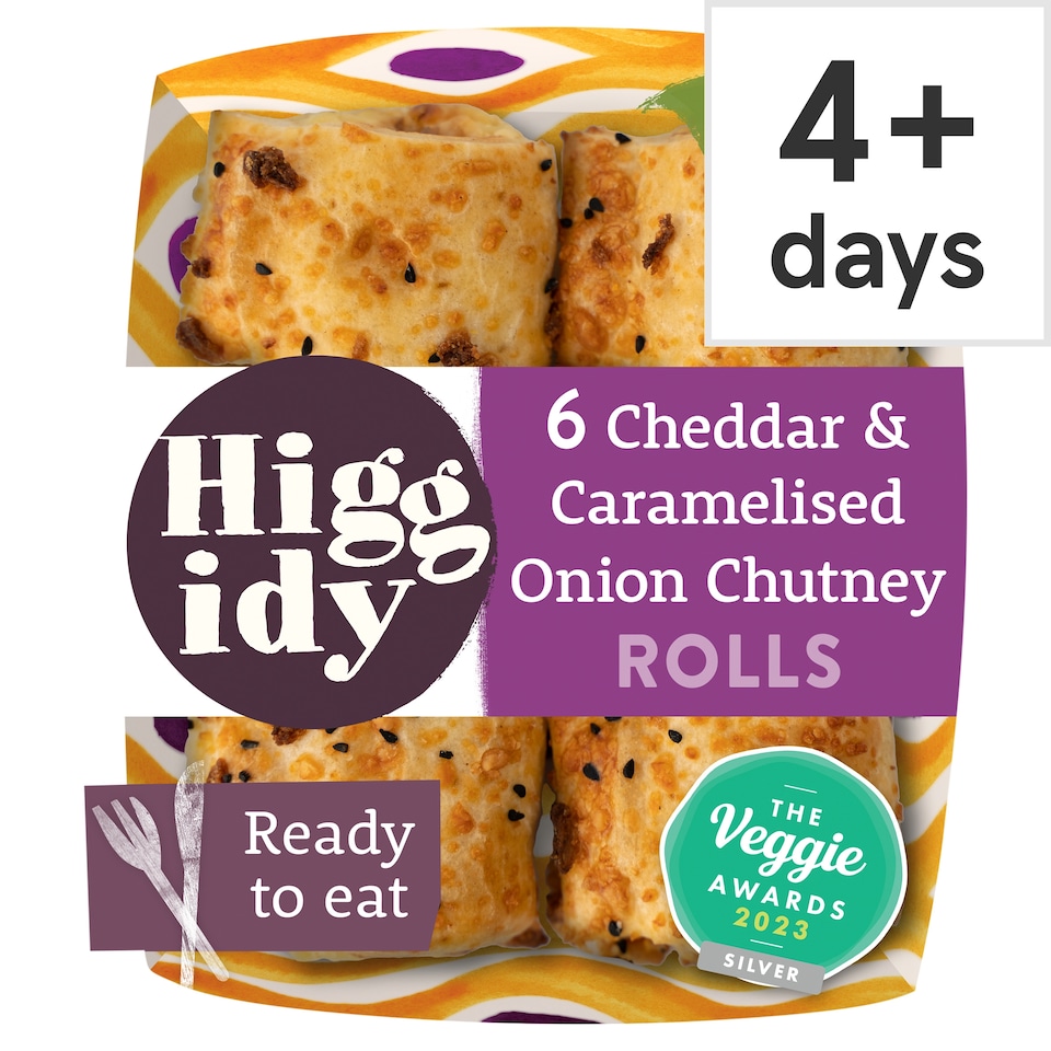image 1 of Higgidy Cheddar & Onion Veggie Rolls 160G