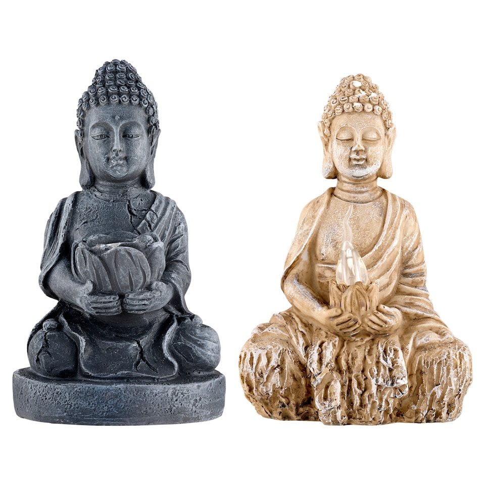Garden of Eden Solar Buddha with Candle