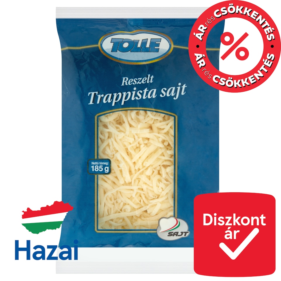 Tolle reszelt trappista sajt 185 g  1. kép