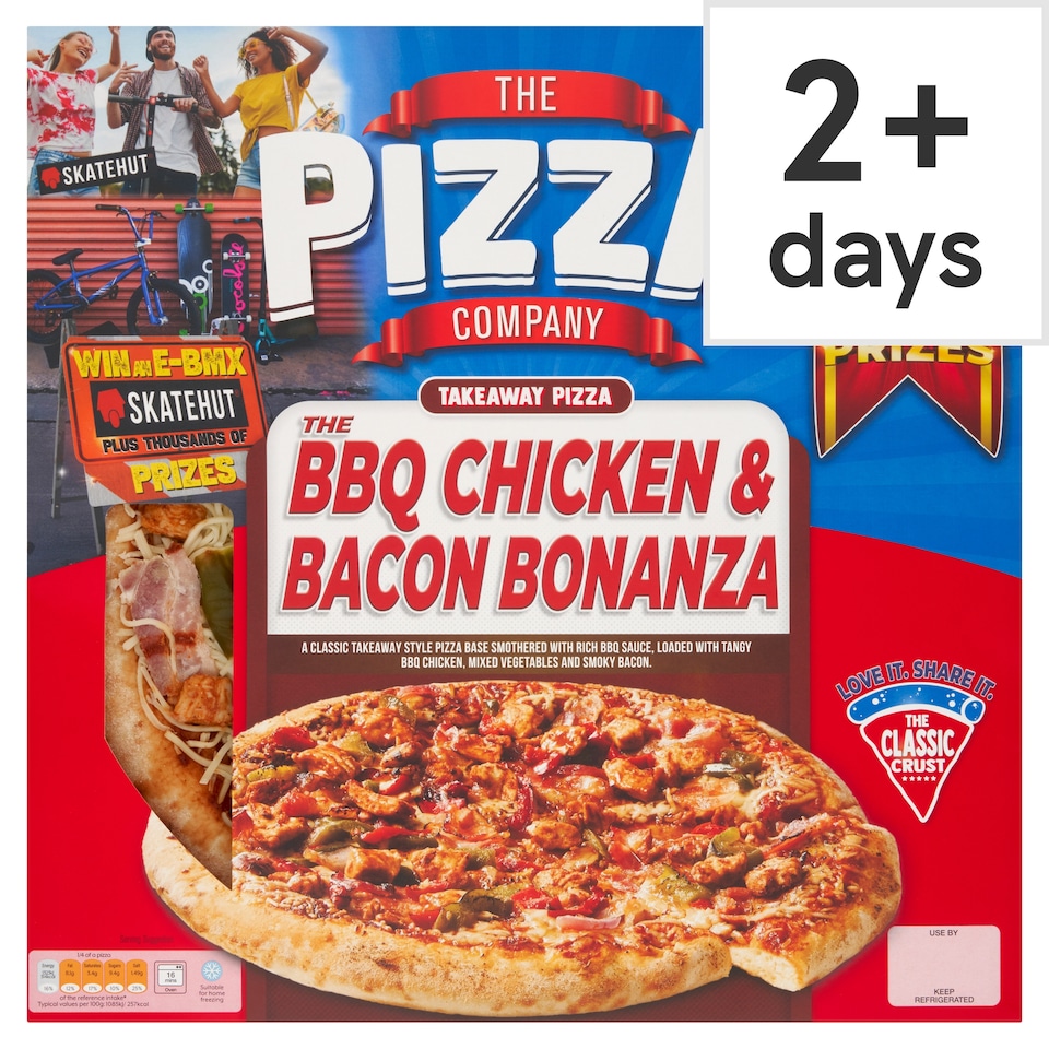 The Pizza Company Bbq Chicken & Bacon Bonanza 525G