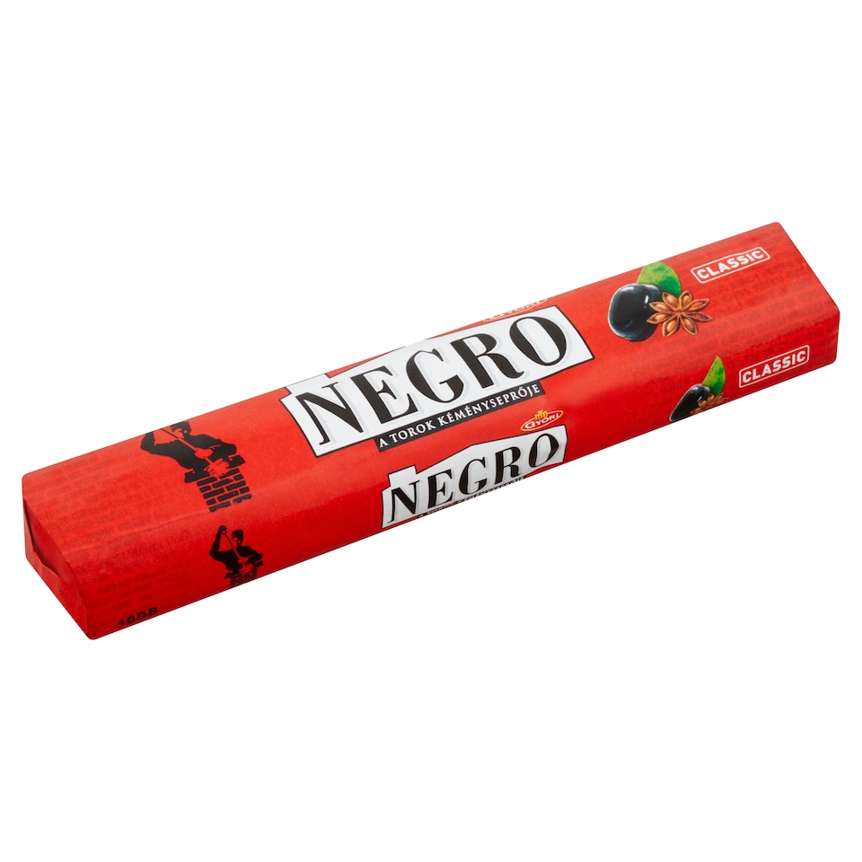 Győri Negro Classic mentol-ánizs ízű töltött keménycukorka 45 g
