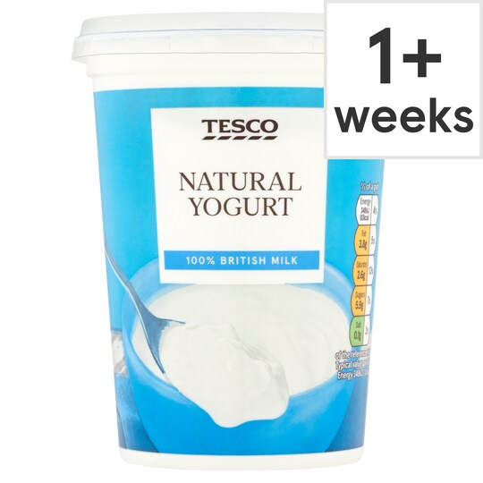 Tesco Natural Yogurt 500G Tesco Groceries