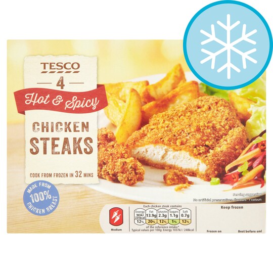 Tesco 4 Hot And Spicy Chicken 380G Tesco Groceries