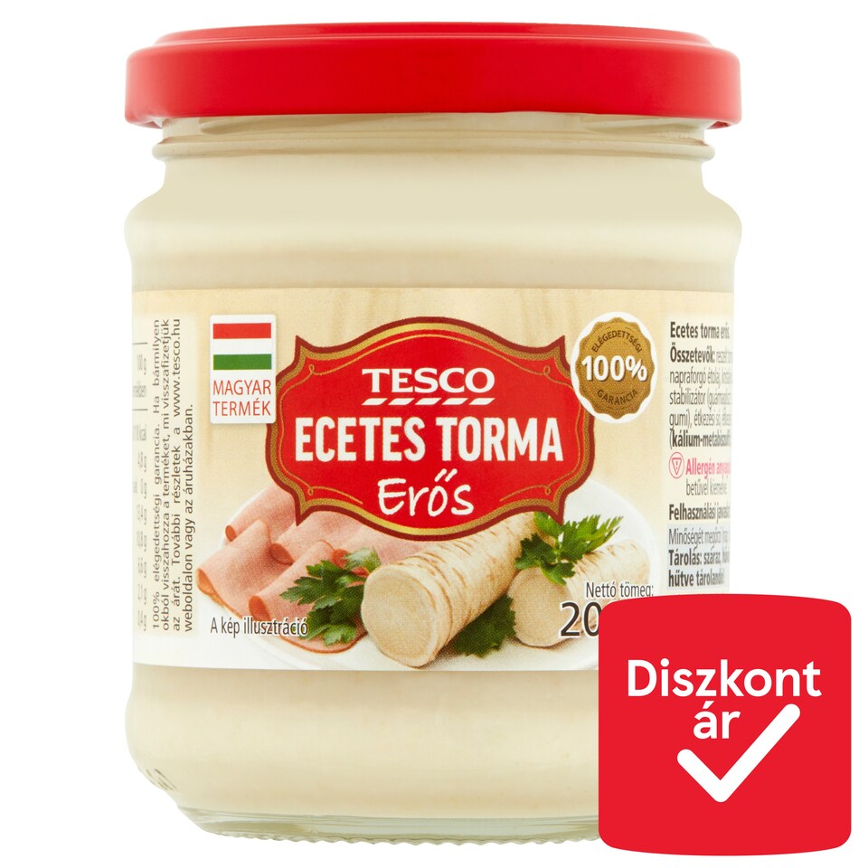 Tesco erős ecetes torma 200 g