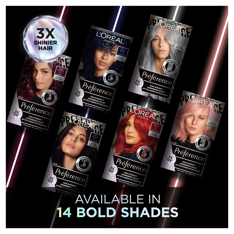 image 1 of L'Oreal Paris Preference Vivids 3.16 Magnetic Plum Permanent Hair Dye