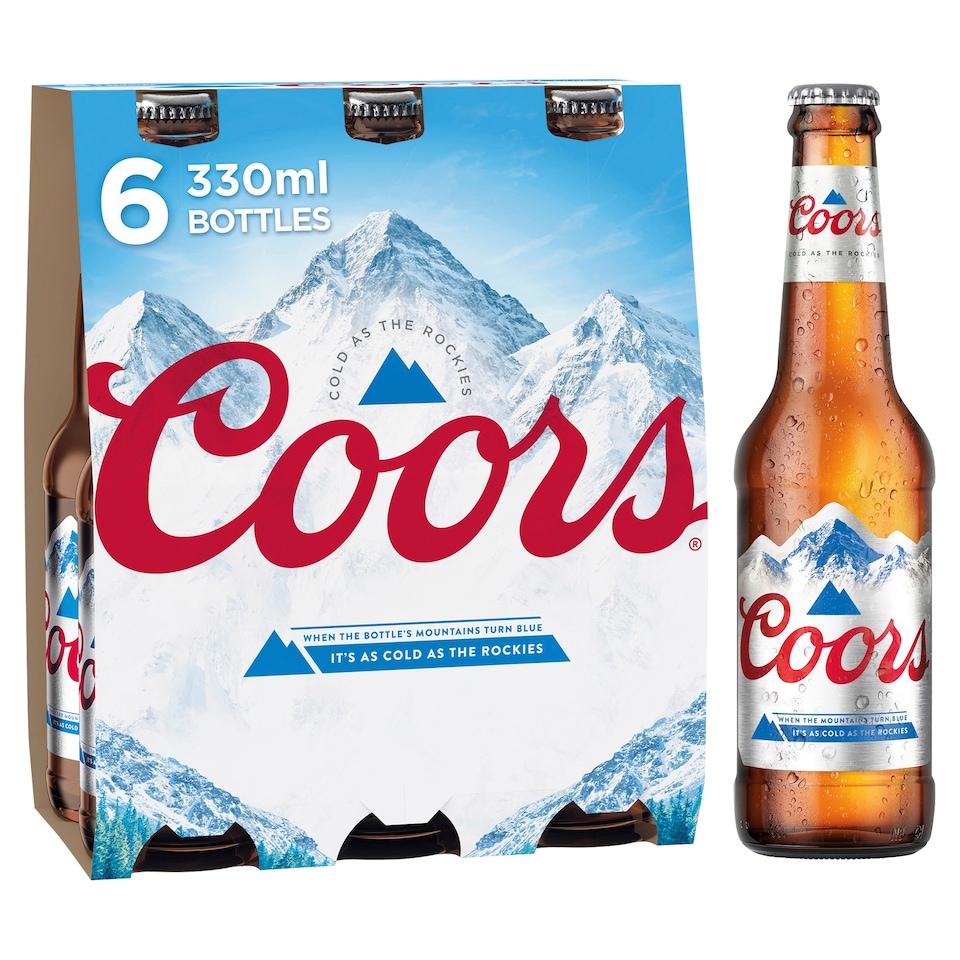 Coors Light 6 Pack Bottles 6X33cl