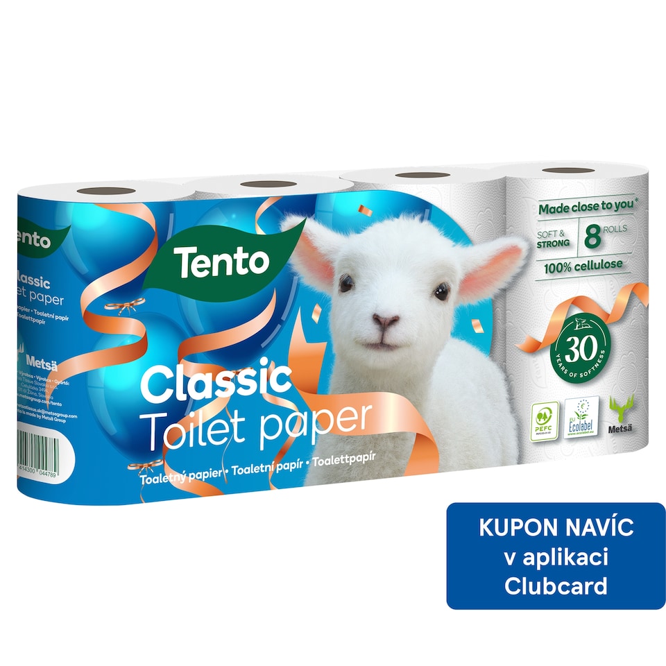 Tento Classic toaletní papír 8 rolí