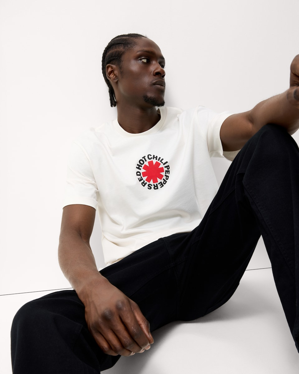 image 1 of Red Hot Chili Peppers Pure Cotton T-Shirt in White